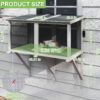 Gowoodhut PET07 Cat Window Box,Wooden Cat Window Enclosure ,Window Catio Outdoor Enclosure - Image 2