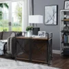 Gowoodhut PET53 Dog Crate, Wooden Dog Kennel Furniture with Cushion - Image 5