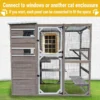 Gowoodhut CAT17 Catio Cat Enclosures Outdoor Wooden Weatherproof Cat House, Indoor Compatible - Image 6