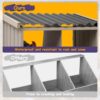 Gowoodhut PET55 Chicken Nesting Box, 2 Compartments Wooden Chicken Coop, Wall-Mounted Nesting Boxes - Image 7