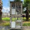 Gowoodhut CAT18 Cat Enclosures Outdoor for Cats, Wooden Outdoor Cat Enclosure on Wheels Attach to Window Catio - Image 7